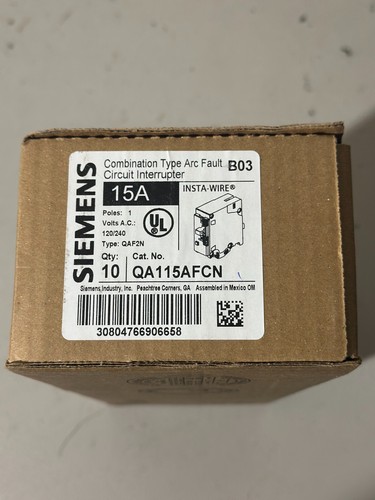 Siemens qa115afcn 15a - siemens,